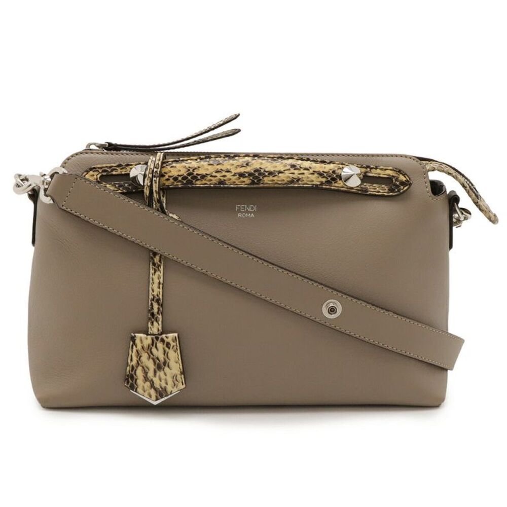 Fendi Leather Python By The Way Medium Handbag - image 1